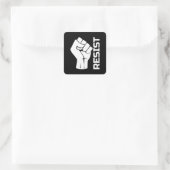 Aufenthalt mit Faust - in weiß 0002 Quadratischer Aufkleber (Tasche)