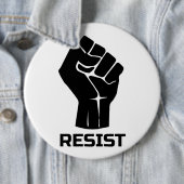 Aufenthalt mit Faust - schwarz Button (Beispiel)