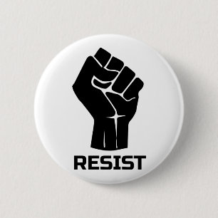 Aufenthalt mit Faust - schwarz Button