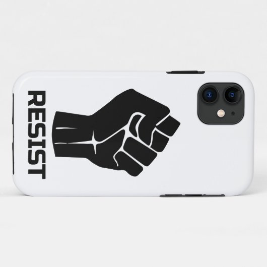 Aufenthalt mit Faust - schwarz Case-Mate iPhone Hülle (Rückseite (Horizontal))