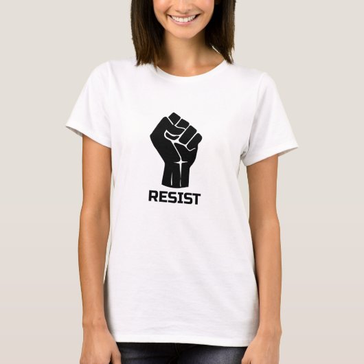 Aufenthalt mit Faust - schwarz T-Shirt (Vorderseite)