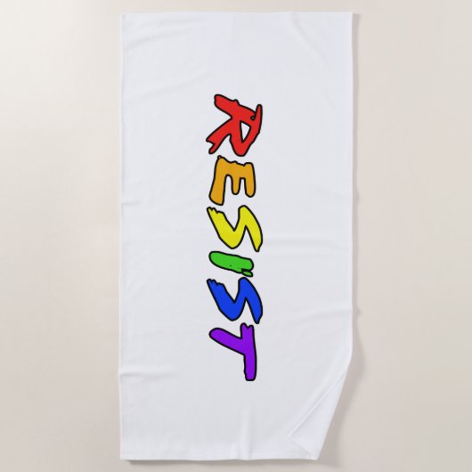 Aufenthalt mit Pride Strandtuch (Vorderseite)