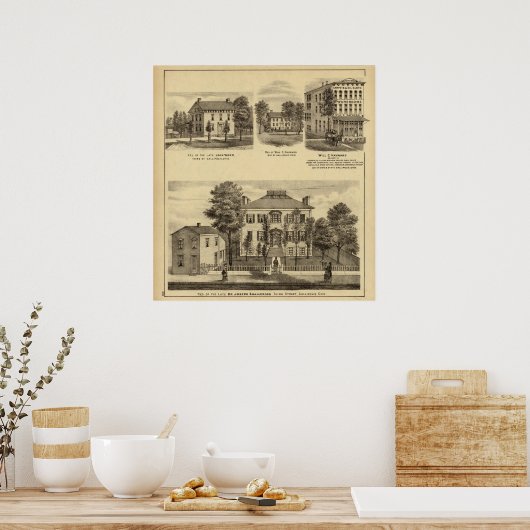 Aufenthalt von Dr. Joseph Shallcross Poster (Küche)