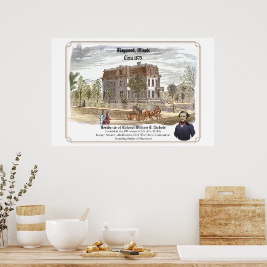 Aufenthalt von Oberst W. T. Nichols Poster (Küche)