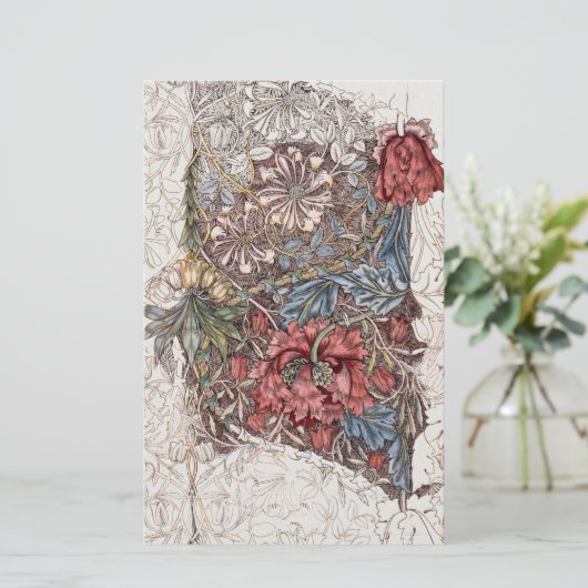 AUFENTHALT : WILLIAM MORRIS : HONEYSUCKLE +TULIP BRIEFPAPIER
