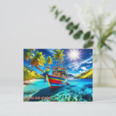 Aufenthaltskarte Feiertagspostkarte (Stehend Vorderseite)