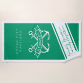 Aufenthaltsort, Jahr und Name Strandtuch (Vorderseite)