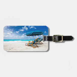Aufenthaltsräume auf dem Strand Gepäckanhänger