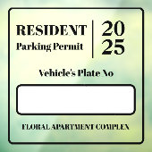 Aufenthaltstitel für die Parkgenehmigung für das F Fensteraufkleber (Blatt 3)