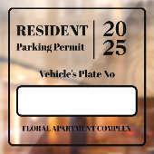 Aufenthaltstitel für die Parkgenehmigung für das F Fensteraufkleber (Blatt 2)