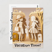 Aufenthaltszeit Postkarte (Vorne/Hinten)