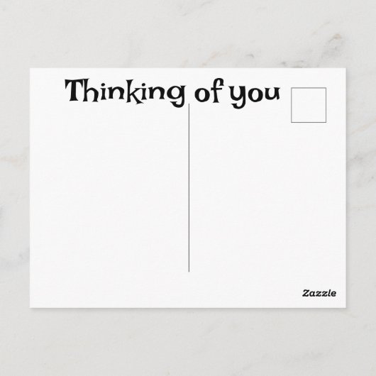 Aufenthaltszeit Postkarte (Rückseite)