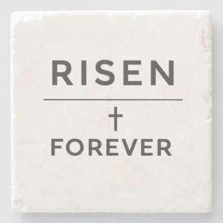 Auferstanden + Forever Sticker Steinuntersetzer