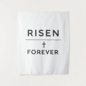 Auferstanden + Forever Sticker Wandteppich (Vorderseite)