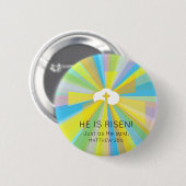Auferstandene Wolke und Kreuz mit farbenfrohen Lic Button (Vorne & Hinten)