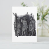Auferstandener Christus mit Andreas und Longinus H Dankeskarte (Stehend Vorderseite)