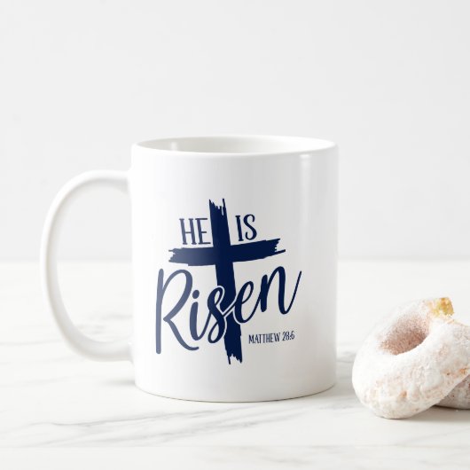 Auferstandenes Kreuz Kaffeetasse (Mit Donut)