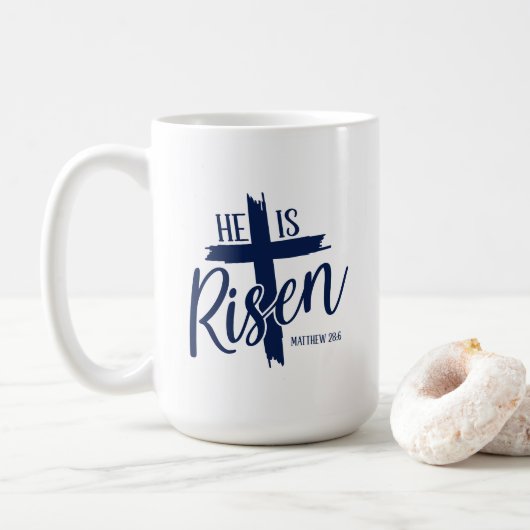 Auferstandenes Kreuz Kaffeetasse (Mit Donut)