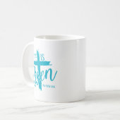Auferstandenes Kreuz Kaffeetasse (Vorderseite Links)