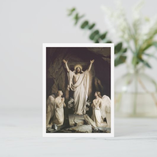 Auferstehung am Grab Postkarte (Stehend Vorderseite)