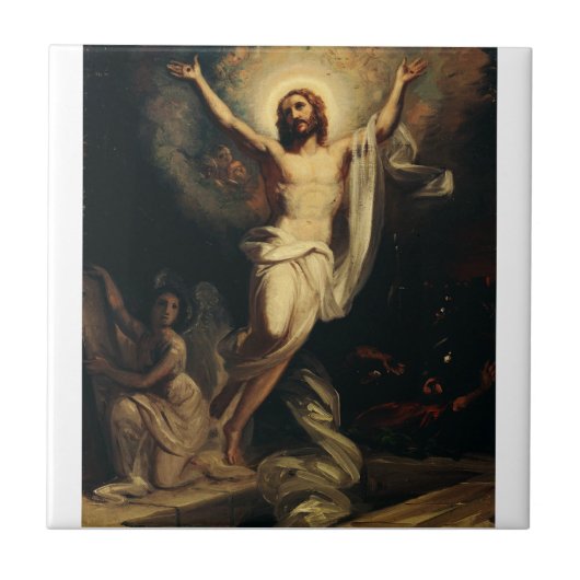 Auferstehung Christi durch Robert Wilhelm Ekman Fliese (Vorderseite)