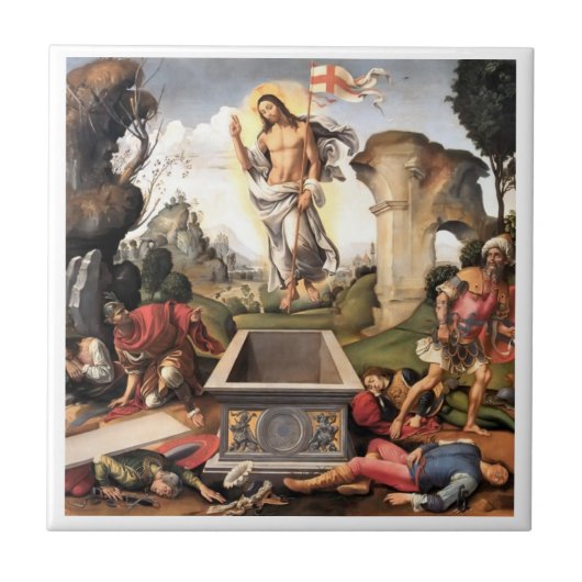 Auferstehung Christi Fliese (Vorderseite)