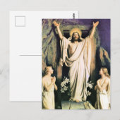 Auferstehung Christi, Gemälde von Carl Bloch, Postkarte (Vorne/Hinten)