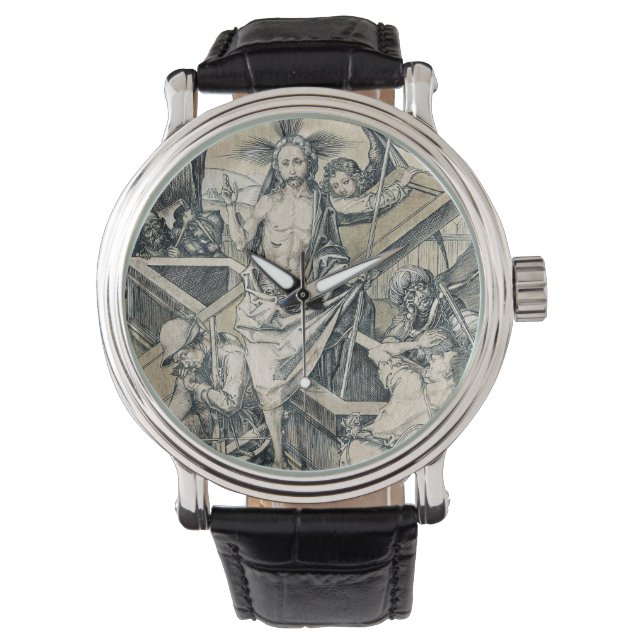 Auferstehung Christi Jesus Armbanduhr (Vorderseite)