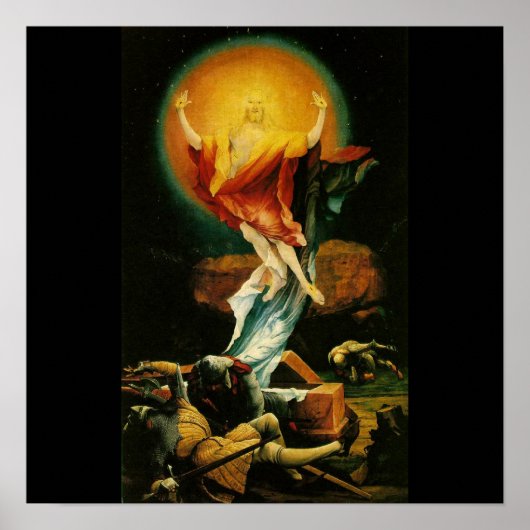 Auferstehung Christi - Poster - Schwarzer Hintergr (Vorne)