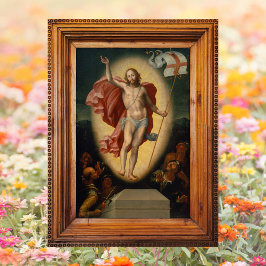 Auferstehung Christus ist auferstanden Christlich  Poster