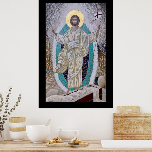 Auferstehung des Christi-Symbols Poster (Küche)