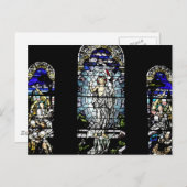 Auferstehung des durch Jesus festgehaltenen Glasfe Postkarte (Vorne/Hinten)