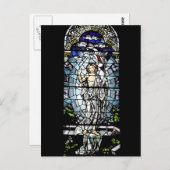 Auferstehung des durch Jesus festgehaltenen Glasfe Postkarte (Vorne/Hinten)
