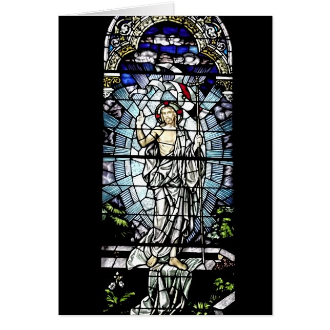 Auferstehung des Jesus-Buntglas-Fensters (Vorne)