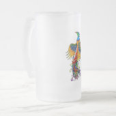 Auferstehung des Phönix Mattglas Bierglas (Vorderseite Links)