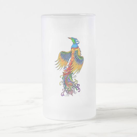 Auferstehung des Phönix Mattglas Bierglas (Mittel)