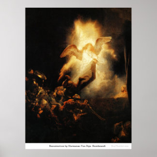 Auferstehung durch Harmensz Van Rijn Rembrandt Poster