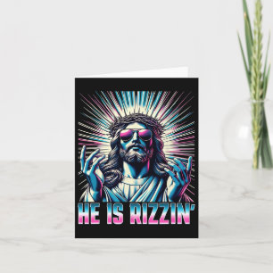 Auferstehung Gewitzter Ostern Rizz Er ist Rizzin J Karte