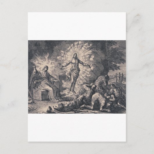 Auferstehung Jesu Christi durch Jan Luyken Postkarte (Vorderseite)