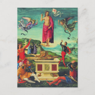 Auferstehung Jesu Christi durch Raphael Ankündigungspostkarte