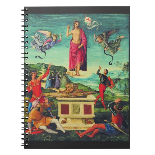 Auferstehung Jesu Christi durch Raphael Notizblock (Vorderseite)