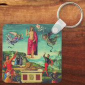 Auferstehung Jesu Christi durch Raphael Schlüsselanhänger (Rückseite)