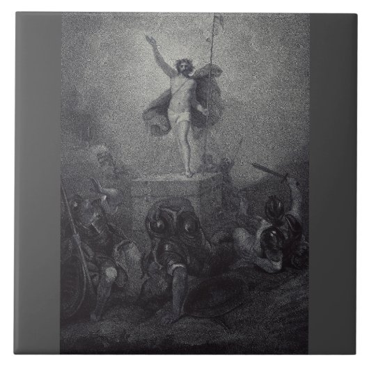 Auferstehung Jesu Christi Fliese (Vorderseite)