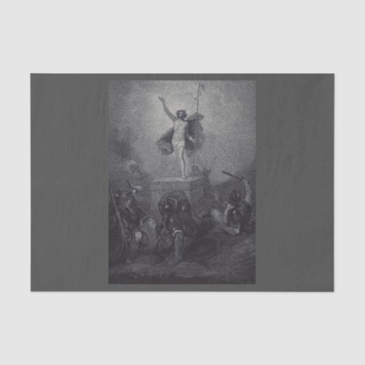 Auferstehung Jesu Christi Seidenpapier (Vorderseite)
