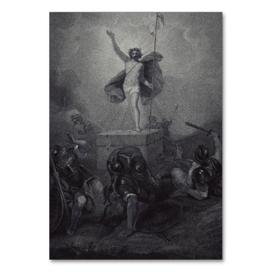 Auferstehung Jesu Christi Tischnummer (Vorderseite)
