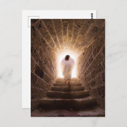 Auferstehung Jesu Postkarte (Vorne/Hinten)