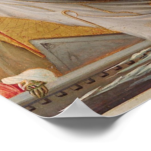 Auferstehung Jesus Christus Christlich glücklicher Poster (Ecke)