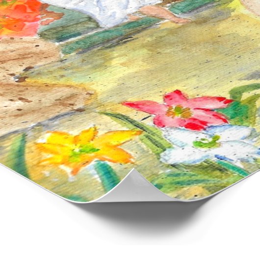 Auferstehung Morgenposter Poster (Ecke)