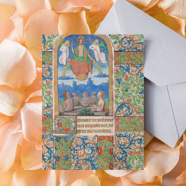 Auferstehung Ostermittelalterliches Manuskript Postkarte