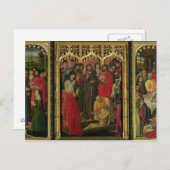 Auferstehung von Lazarus Triptych; Aufziehen von L Postkarte (Vorne/Hinten)